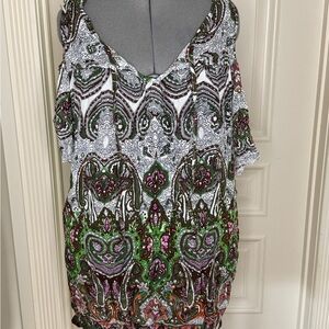 Tunic with cold shoulder XL